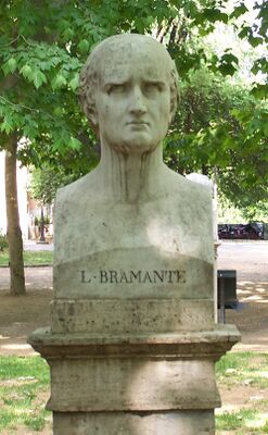 Памятник Браманте на вилле Медичи