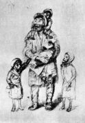 Старый еврей с детьми (1941)