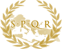 Надпись «Senatus Populusque Romanus» («Сенат и граждане Рима»)