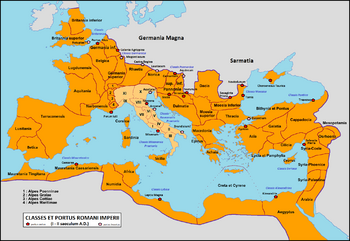 Римские военно-морские базы и флоты в I—II веках н. э.
