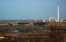 Добыча бурого угля вблизи Амсдорфа