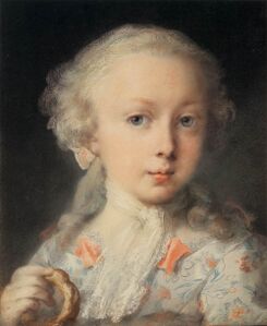Портрет девочки с булочкой. 1725 Галереи Академии, Венеция