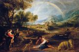 Питер Пауль Ру́бенс. «Пейзаж с радугой». 1630—1635