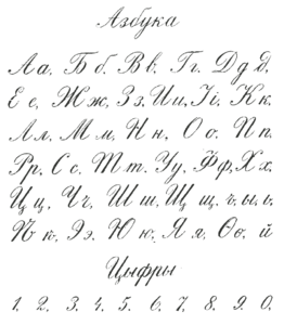 Русское рукописное письмо начала XX века
