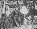 Казахская семья в праздничном костюме, ок. 1900 г.