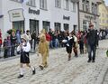 Рутенфест в Равенсбурге, Баден-Вюртемберг, Германия, празднует фольклорную историю «Семи швабов»[en] братьев Гримм