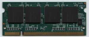 SODIMM, 256 Мб, BGA-чипы