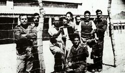 Греческие солдаты в британском концлагере Эль Даба, Египет.