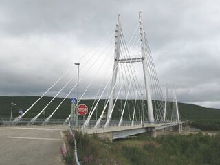 Е75, мост на норвежско-финской границе
