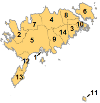 Saaremaa omavalitsused nummerdatult