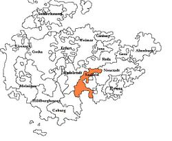 Саксен-Заальфельд среди других Эрнестинских герцогств