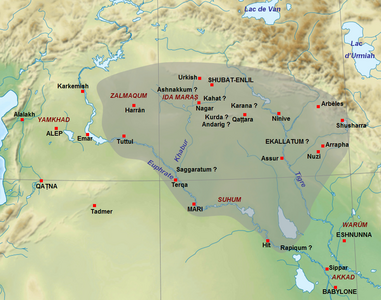 Государство Шамши-Адада I (некоторое время он владел и Катной). Начало XVIII в. до н. э.