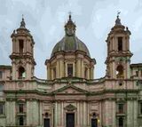 Церковь Сант-Аньезе-ин-Агоне на Пьяцца Навона. 1653—1657