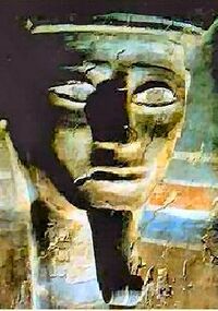 Изображение Камоса на деревянном саркофаге