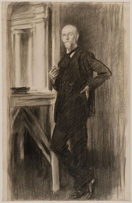Чарлз Мартин Лефлер. Портрет углём работы Джона Сингера Сарджента. 1917