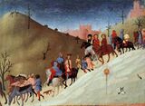 Сассе́тта. «Шествие волхвов». 1432—1436