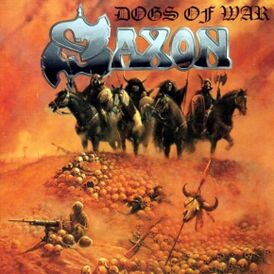 Обложка альбома Saxon «Dogs of War» (1995)