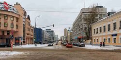 Улица Щепкина, перекрёсток с улицей Дурова.