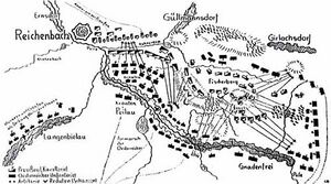 Карта-схема сражения при Райхенбахе