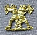 Заколка для одежды из золота с изображением скифских лучников