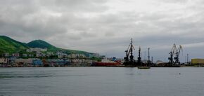 Sea port and town of Kholmsk, Sakhalin oblast.jpg