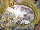 Роспись свода Салона Геркулеса Палаццо Фенци, Флоренция (квадратура Дж. Тонелли)