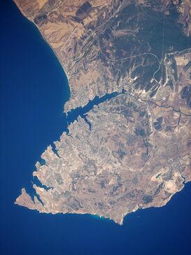Спутниковый снимок полуострова