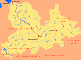 Бассейн реки Северная Двина