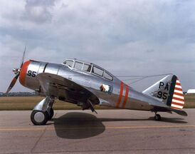 P-35 (36-0404) с опознавательными знаками P-35A в Национальном музее ВВС США