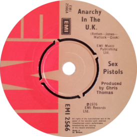 Обложка сингла Sex Pistols «Anarchy in the U.K.» (1976)