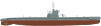 Shadowgraph Malyutka class XV series submarine.svg