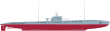 Shadowgraph Ronis class submarine.svg