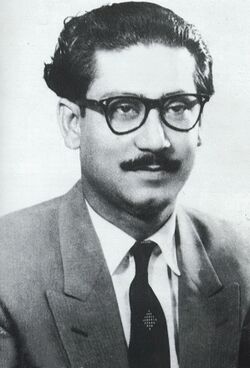 Муджибур Рахман в 1950 году