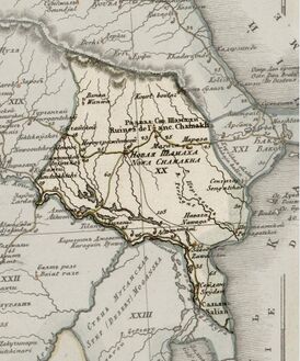 Ханство на карте 1823 года