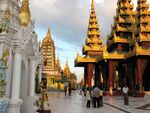 Shwedagon Pagoda before sunset, Yangon, Myanmar.jpg