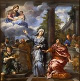Тибуртинская сивилла возвещает Августу о рождении Христа. 1660. Холст, масло. Музей изобразительного искусства Нанси