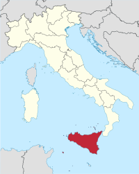 Сицилия на карте