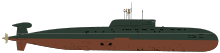 Sierra II class SSN.svg