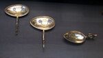 Silver gilt strainer spoons marine beast hoxne treasure.JPG