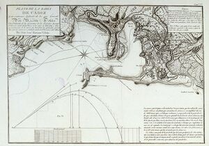 Карта Кадиса в 1813 году