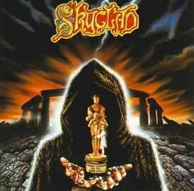 Обложка альбома Skyclad «A Burnt Offering for the Bone Idol» (1992)