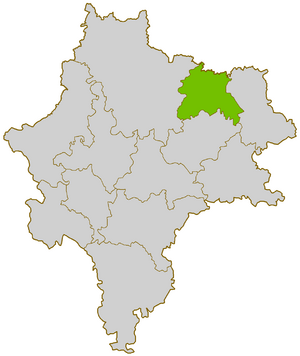 Сычевский уезд на карте