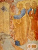 Апостол Пётр с ключами от рая. Фрагмент композиции «Страшный суд»