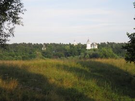 Вид Солотчинского монастыря