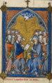 Двенадцать апостолов. Миниатюра из Somme Le Roy. ок. 1300, Британская библиотека, Лондон