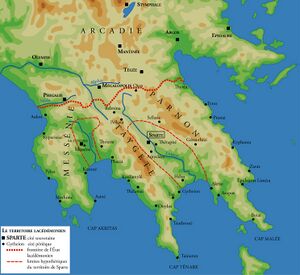 Карта Спартанского царства