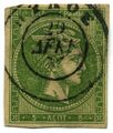 Марка Греции из серий «Головы Гермеса»[англ.] (1861—1896)[^]