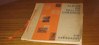 Альбом в виде брошюры для чилийских марок (с впечатанными изображениями, без разновидностей)