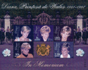 Почтовая марка Молдавии (1998), посвящённая принцессе Диане