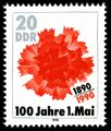 ГДР (1990): 100 лет Первомаю (Sc #2811)